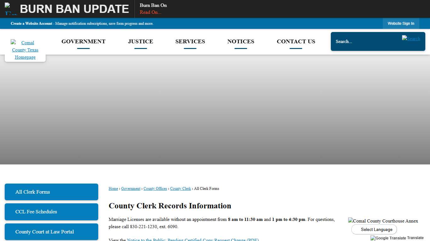 County Clerk Records Information | Comal County, TX