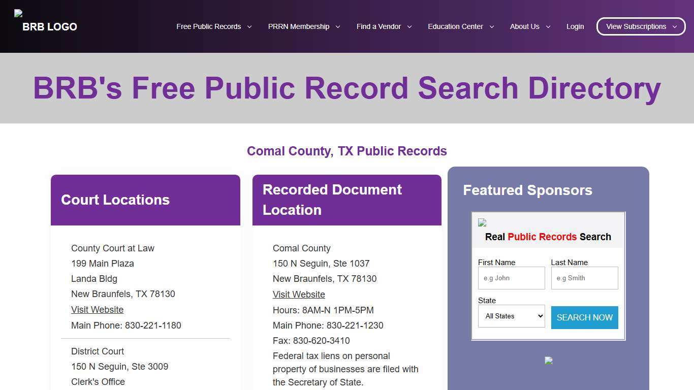 Free Sites County | BRB